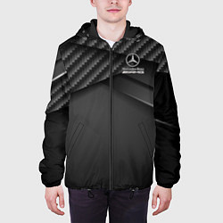 Куртка с капюшоном мужская Mercedes-AMG, цвет: 3D-черный — фото 2