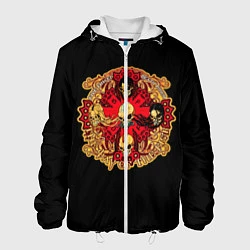 Куртка с капюшоном мужская Five Finger Death Punch, цвет: 3D-белый