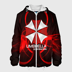 Куртка с капюшоном мужская Umbrella Corp, цвет: 3D-белый