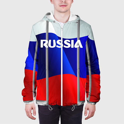 Мужская куртка Россия / 3D-Белый – фото 3