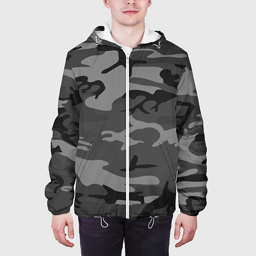 Мужская куртка Военный камуфляж / 3D-Белый – фото 3