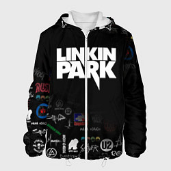 Куртка с капюшоном мужская LINKIN PARK, цвет: 3D-белый