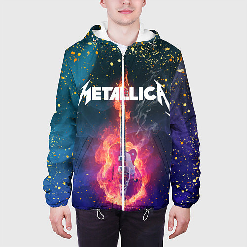 Мужская куртка Metallicaспина / 3D-Белый – фото 3