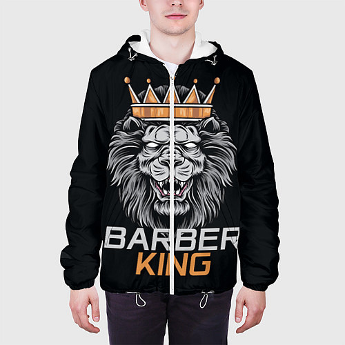 Мужская куртка Barber King Барбер Король / 3D-Белый – фото 3