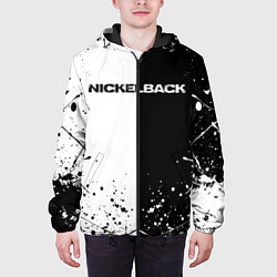 Куртка с капюшоном мужская Nickelback, цвет: 3D-черный — фото 2