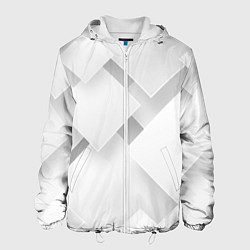 Куртка с капюшоном мужская Геометрическая Абстракция, цвет: 3D-белый