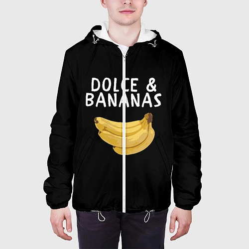 Мужская куртка Dolce and Bananas / 3D-Белый – фото 3