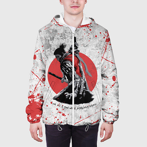 Мужская куртка SEKIRO SHADOW DIE TWICE / 3D-Белый – фото 3