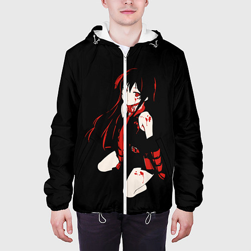 Мужская куртка Anime Girl / 3D-Белый – фото 3