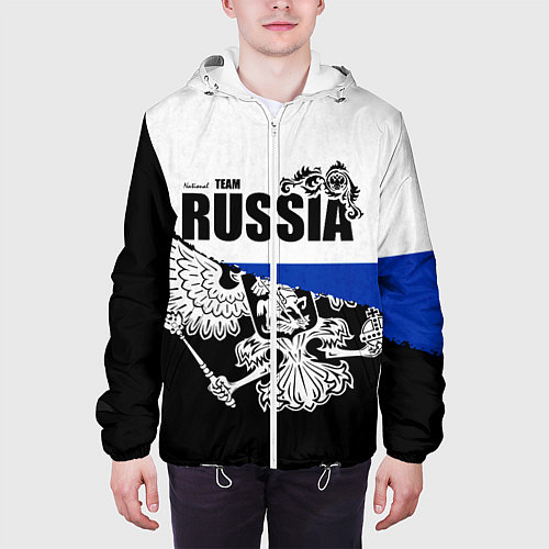 Мужская куртка Russia / 3D-Белый – фото 3