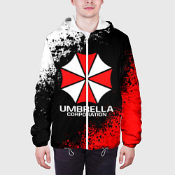 Куртка с капюшоном мужская RESIDENT EVIL UMBRELLA, цвет: 3D-белый — фото 2