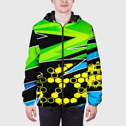 Куртка с капюшоном мужская Bona Fide, цвет: 3D-черный — фото 2