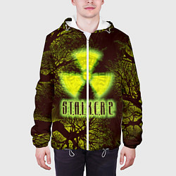 Куртка с капюшоном мужская Сталкер, цвет: 3D-белый — фото 2
