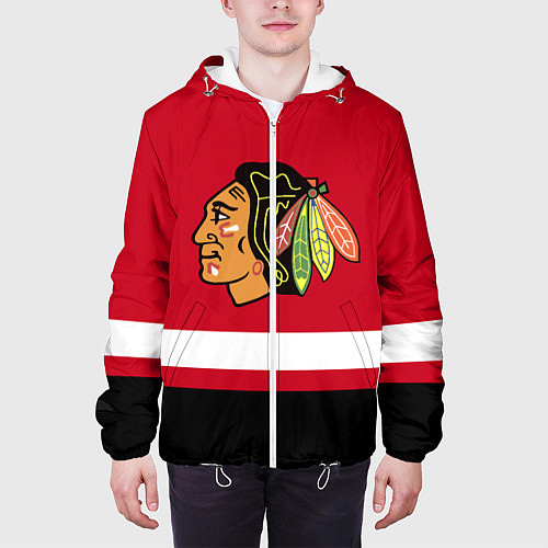 Мужская куртка Chicago Blackhawks / 3D-Белый – фото 3
