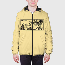 Куртка с капюшоном мужская Невероятные приключения джоджо, цвет: 3D-черный — фото 2