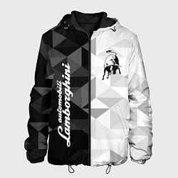 Куртка с капюшоном мужская Lamborghini, цвет: 3D-черный