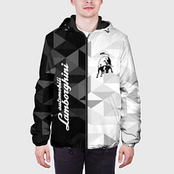 Куртка с капюшоном мужская Lamborghini, цвет: 3D-черный — фото 2