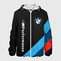 Куртка с капюшоном мужская BMW M PERFORMANCE, цвет: 3D-белый