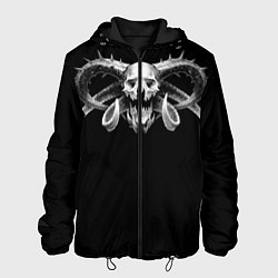 Куртка с капюшоном мужская Сатана, цвет: 3D-черный