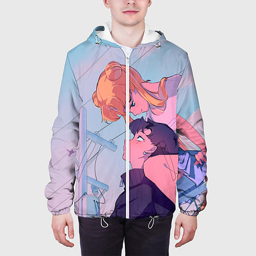 Мужская куртка SAILOR MOON / 3D-Белый – фото 3