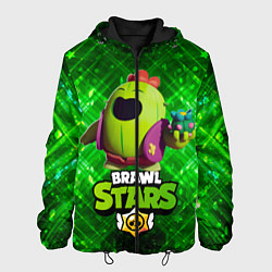Куртка с капюшоном мужская Brawn stars Spike Спайк, цвет: 3D-черный