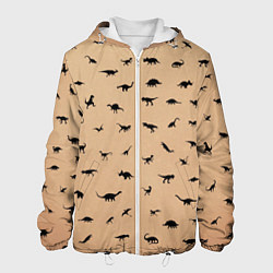 Куртка с капюшоном мужская Dinoworld, цвет: 3D-белый