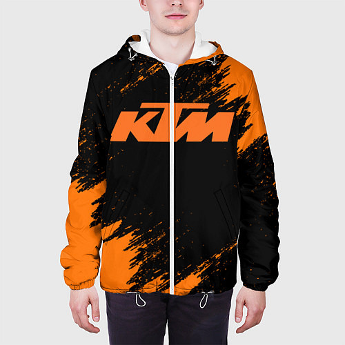 Мужская куртка KTM / 3D-Белый – фото 3