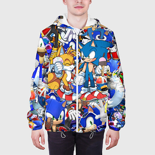 Мужская куртка SONIC PATTERN / 3D-Белый – фото 3