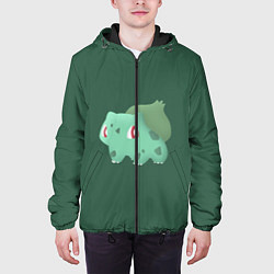 Куртка с капюшоном мужская Pokemon Bulbasaur, цвет: 3D-черный — фото 2