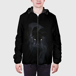 Куртка с капюшоном мужская Пантера, цвет: 3D-черный — фото 2
