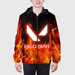 Куртка с капюшоном мужская VALORANT, цвет: 3D-черный — фото 2