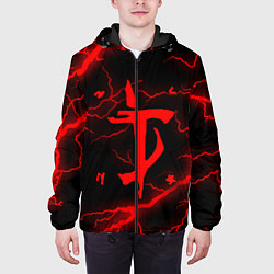 Куртка с капюшоном мужская DOOM ETERNAL, цвет: 3D-черный — фото 2
