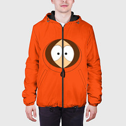 Куртка с капюшоном мужская Кенни, цвет: 3D-черный — фото 2