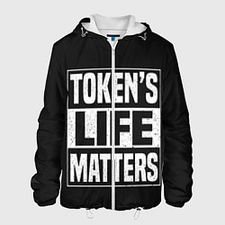 Куртка с капюшоном мужская TOKENS LIFE MATTERS, цвет: 3D-белый