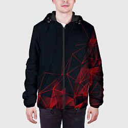 Куртка с капюшоном мужская RED STRIPES, цвет: 3D-черный — фото 2