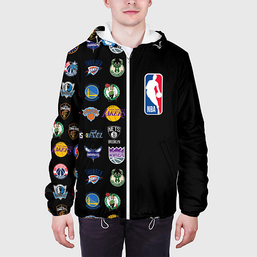Мужская куртка NBA Team Logos 2 / 3D-Белый – фото 3
