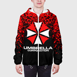 Куртка с капюшоном мужская Umbrella Corporation, цвет: 3D-белый — фото 2