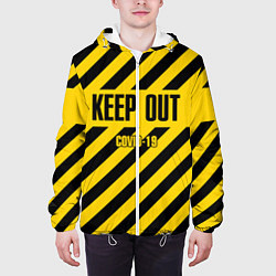 Куртка с капюшоном мужская Keep out, цвет: 3D-белый — фото 2