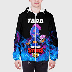 Куртка с капюшоном мужская BRAWL STARS TARA, цвет: 3D-белый — фото 2