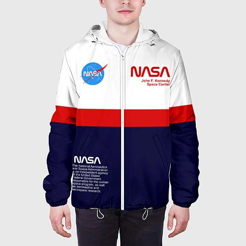 Мужская куртка NASA / 3D-Белый – фото 3