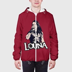 Куртка с капюшоном мужская Louna, цвет: 3D-белый — фото 2