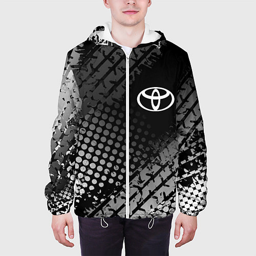 Мужская куртка Toyota / 3D-Белый – фото 3