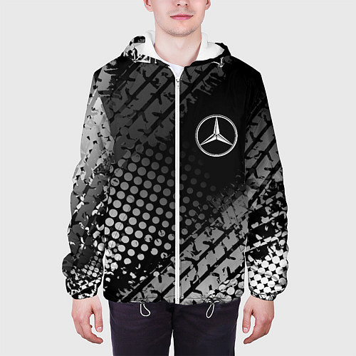 Мужская куртка Mercedes-Benz / 3D-Белый – фото 3