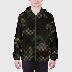Куртка с капюшоном мужская КАМУФЛЯЖ, цвет: 3D-черный — фото 2