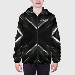 Куртка с капюшоном мужская Crysis, цвет: 3D-черный — фото 2