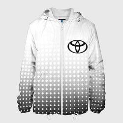 Куртка с капюшоном мужская Toyota, цвет: 3D-белый