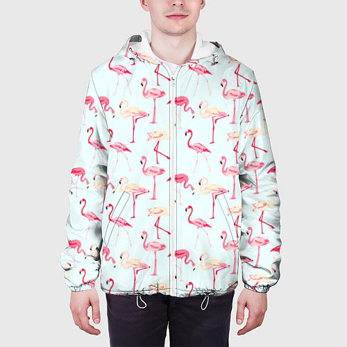 Мужская куртка Фламинго / 3D-Белый – фото 3