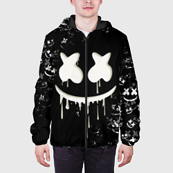 Куртка с капюшоном мужская Marshmello, цвет: 3D-черный — фото 2