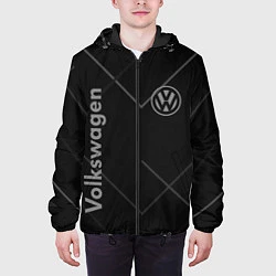 Куртка с капюшоном мужская VOLKSWAGEN, цвет: 3D-черный — фото 2