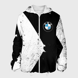 Куртка с капюшоном мужская BMW, цвет: 3D-белый